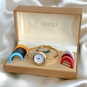 AUTHENTIC VINTAGE GUCCI WATCH BEZEL (ONLY) - DARK COLOR BEZELS